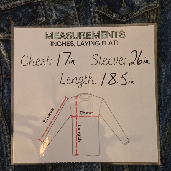 Free People Woman's Sweater Sleeve Distressed Jean Jacket Size Med Cropped EUC - Picture 15 of 16